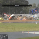 The crash involved 11 cars, but it’s a little hard to see where one starts and another begins.